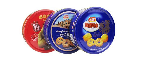 圆形饼干铁罐