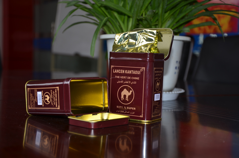 出口茶叶铁罐成品图