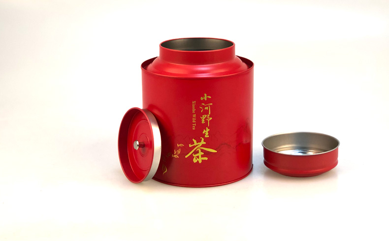 双层盖茶叶罐 双层盖茶叶罐