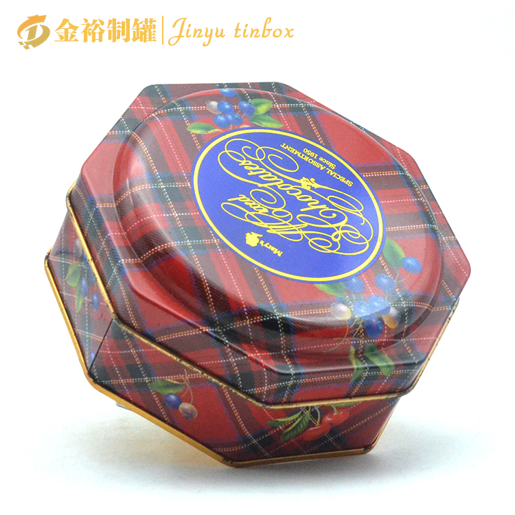 八边形糖果食品铁盒生产厂家